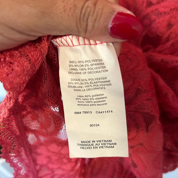 Jessica Simpson Coral Lace Long Sleeve Maternity Dress, Comfy Stretchy - Picture 7 of 9